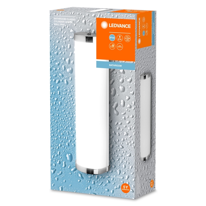 Ledvance - Kylpyhuoneen seinävalaisin BATHROOM CLASSIC 2xE14/12W/230V IP44