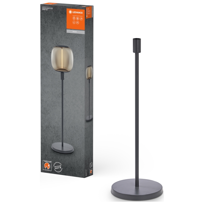 Ledvance - Lampun jalka DECOR STICK 1xE27/40W/230V antrasiitti