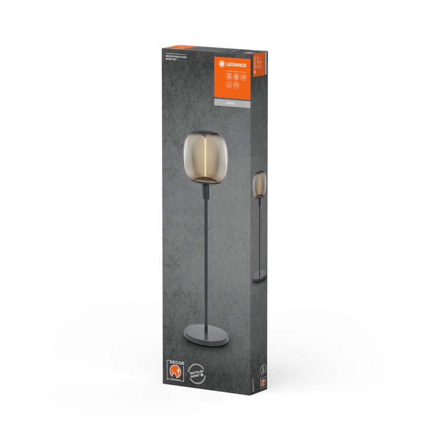 Ledvance - Lampun jalka DECOR STICK 1xE27/40W/230V antrasiitti
