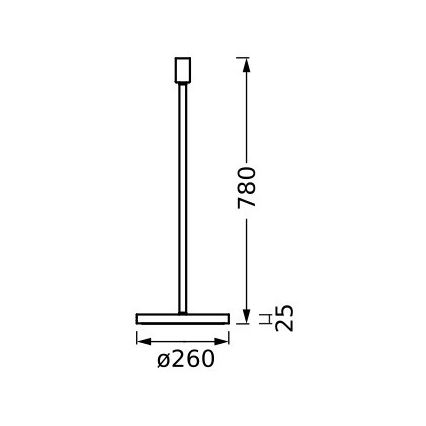 Ledvance - Lampun jalka DECOR STICK 1xE27/40W/230V antrasiitti