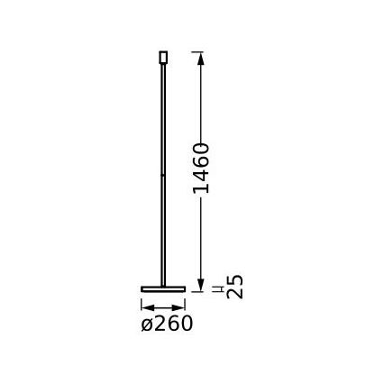 Ledvance - Lampun jalka DECOR STICK 1xE27/40W/230V beige