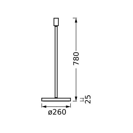 Ledvance - Lampun jalka DECOR STICK 1xE27/40W/230V beige