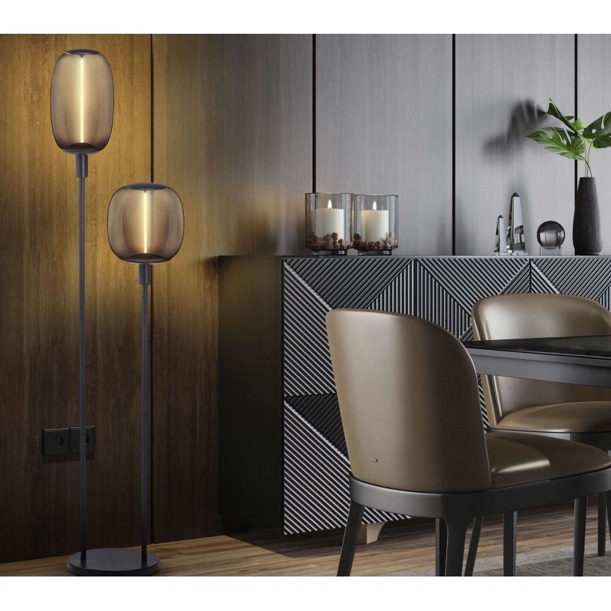 Ledvance - Lampun jalka DECOR STICK 2xE27/40W/230V antrasiitti