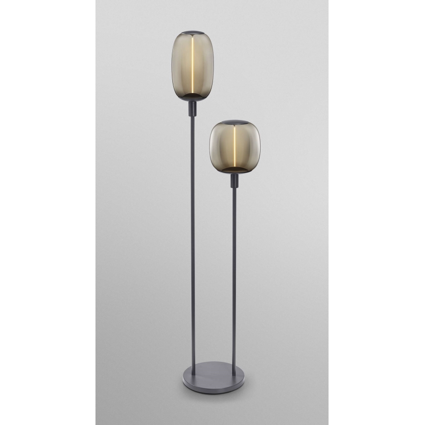 Ledvance - Lampun jalka DECOR STICK 2xE27/40W/230V antrasiitti