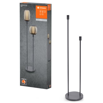 Ledvance - Lampun jalka DECOR STICK 2xE27/40W/230V antrasiitti