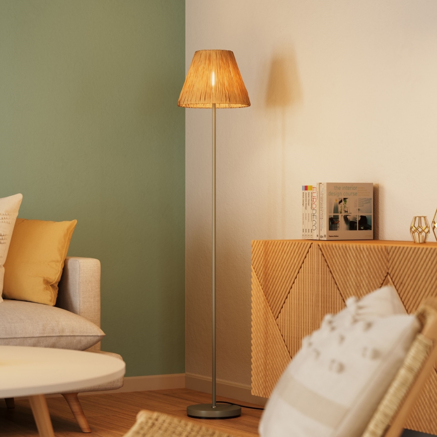 Ledvance - Lattialamppu DECOR RAFFIA 1xE27/15W/230V juuttinaru