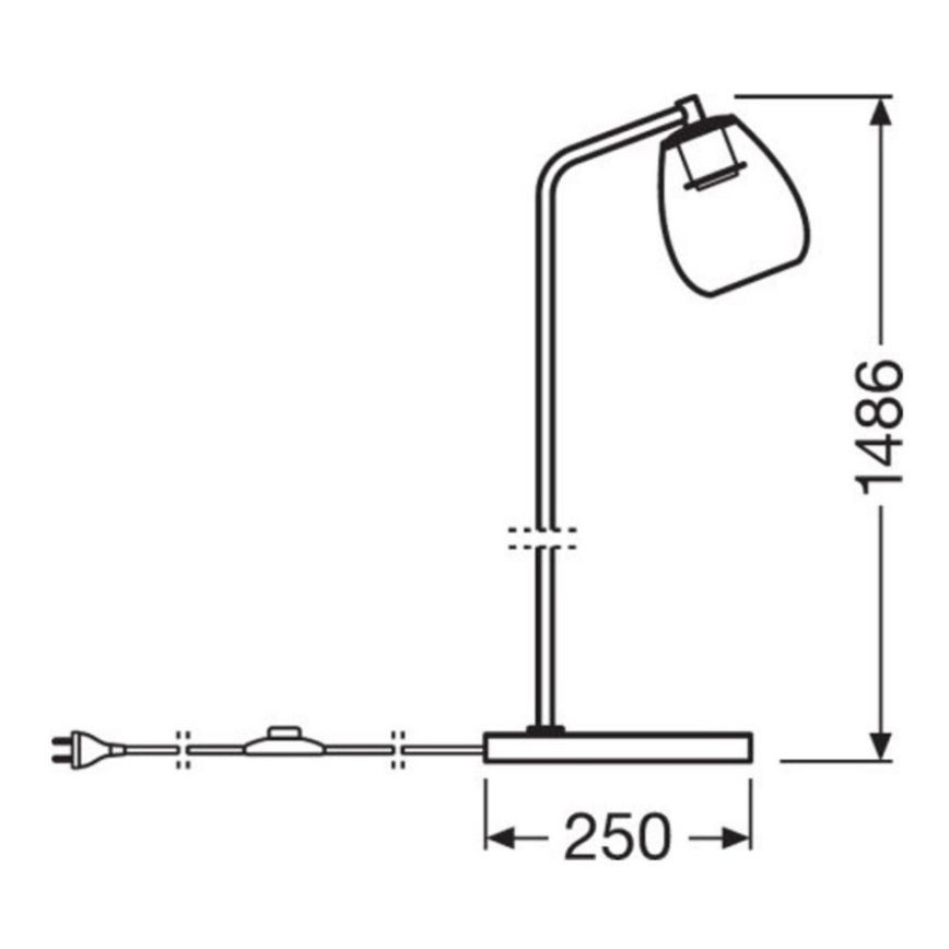 Ledvance - Lattiavalaisin CONE 1xE27 / 40W / 230V