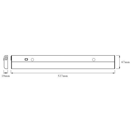 Ledvance - LED-alakaappivalaisin anturilla FLAT LED/12W/230V 3000K