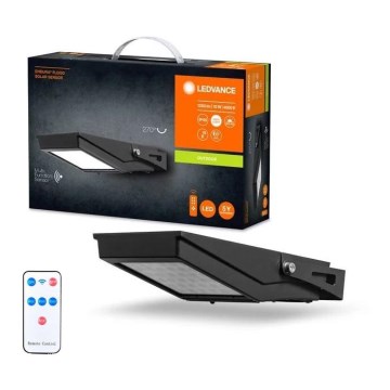 Ledvance - LED-aurinkokennovalonheitin ulkokäyttöön sensorilla FLOOD LED/10W/3,6V IP65