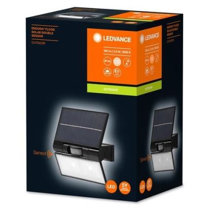 Ledvance - LED Aurinkopaneeli ulkovalonheitin anturilla FLOOD LED/2,9W/3,7V IP44