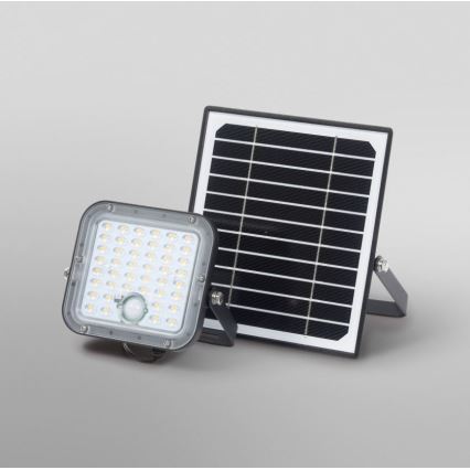 Ledvance - LED Himmennettävä aurinko valonheitin anturilla FLOOD SPLIT LED/10W/7,4V IP65 + kauko-ohjaus