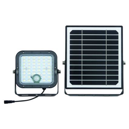 Ledvance - LED Himmennettävä aurinko valonheitin anturilla FLOOD SPLIT LED/10W/7,4V IP65 + kauko-ohjaus