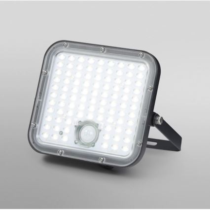 Ledvance - LED Himmennettävä aurinko valonheitin anturilla FLOOD SPLIT LED/30W/6,4V IP65 + kauko-ohjaus