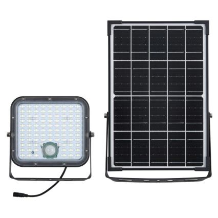 Ledvance - LED Himmennettävä aurinko valonheitin anturilla FLOOD SPLIT LED/30W/6,4V IP65 + kauko-ohjaus
