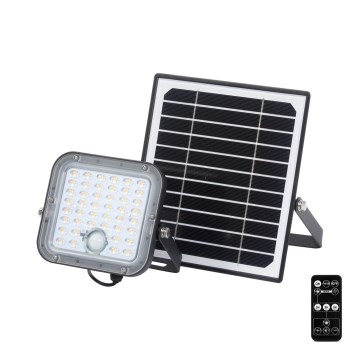 Ledvance - LED Himmennettävä aurinko valonheitin anturilla FLOOD SPLIT LED/10W/7,4V IP65 + kauko-ohjaus