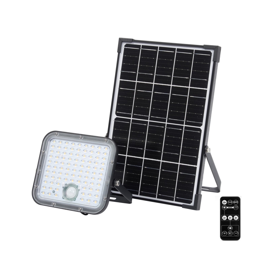 Ledvance - LED Himmennettävä aurinkokenno valonheitin anturilla FLOOD SPLIT LED/30W/6,4V 5000 mAh IP65 + kauko-ohjaus