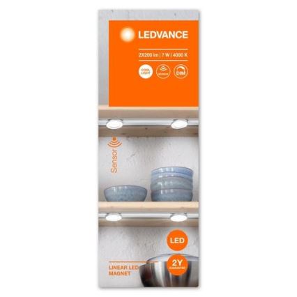 Ledvance - LED Himmennettävä huonekaluvalaistus anturilla LINEAR 2xLED/3,5W/230V