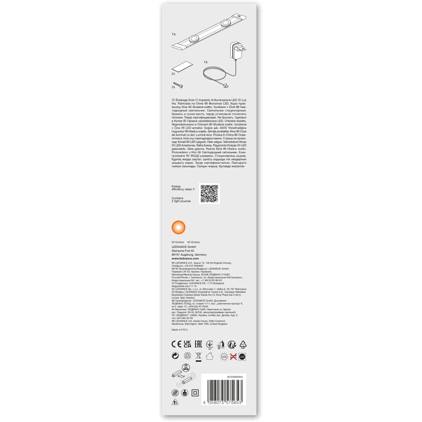 Ledvance - LED Himmennettävä huonekaluvalaistus anturilla LINEAR 2xLED/3,5W/230V