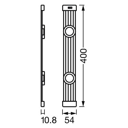Ledvance - LED Himmennettävä huonekaluvalaistus anturilla LINEAR 2xLED/3,5W/230V
