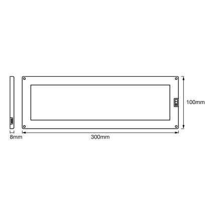 Ledvance - LED Himmennettävä kaapinalusvalaisin anturilla. CABINET LED / 5W / 230V