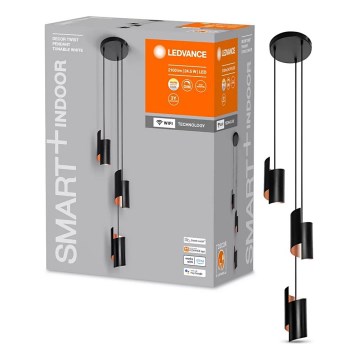 Ledvance - LED Himmennettävä kattokruunu johdossa SMART+ DECOR 3xLED/8W/230V musta Wi-Fi
