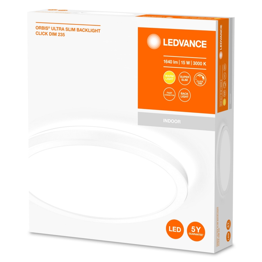 Ledvance - LED Himmennettävä kattovalaisin ORBIS LED/15W/230V valkoinen
