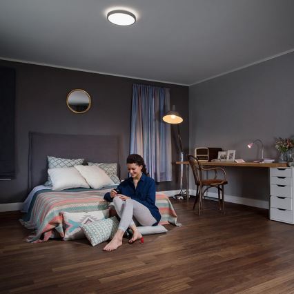 Ledvance - LED Himmennettävä kattovalo ORBIS LED/17W/230V 2700-6500 + kaukosäädin