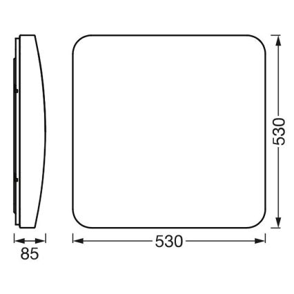 Ledvance - LED Himmennettävä kattovalo SMART+ CLEAM LED/42W/230V 300-6500K Wi-Fi