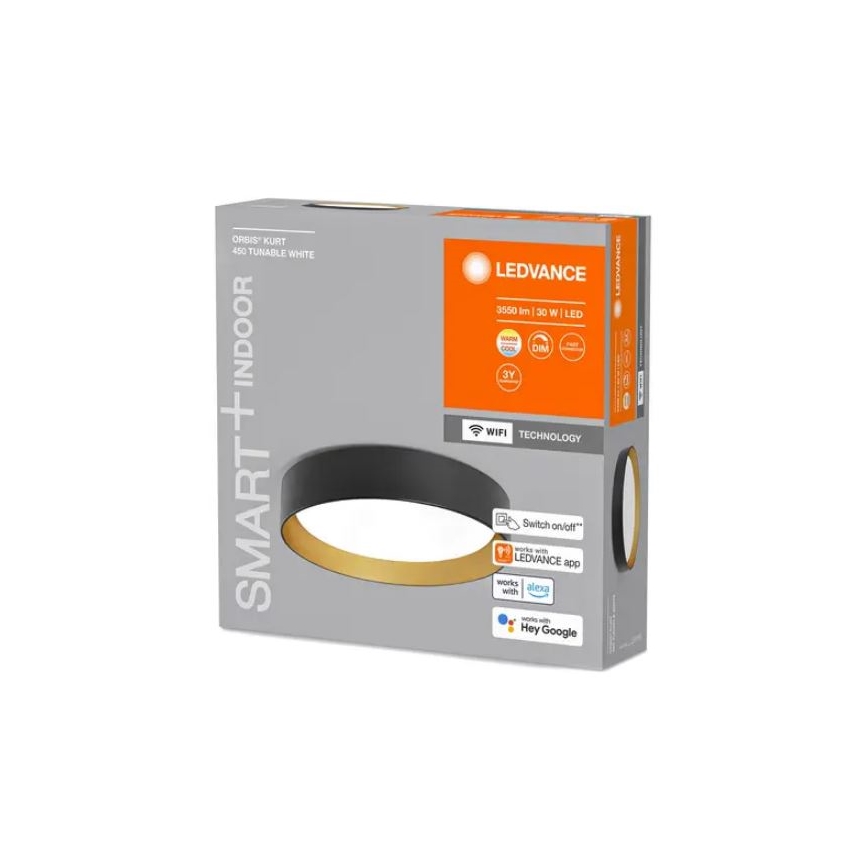 Ledvance - LED Himmennettävä kattovalo SMART+ KURT LED/30W/230V 2700-6500K Wi-Fi