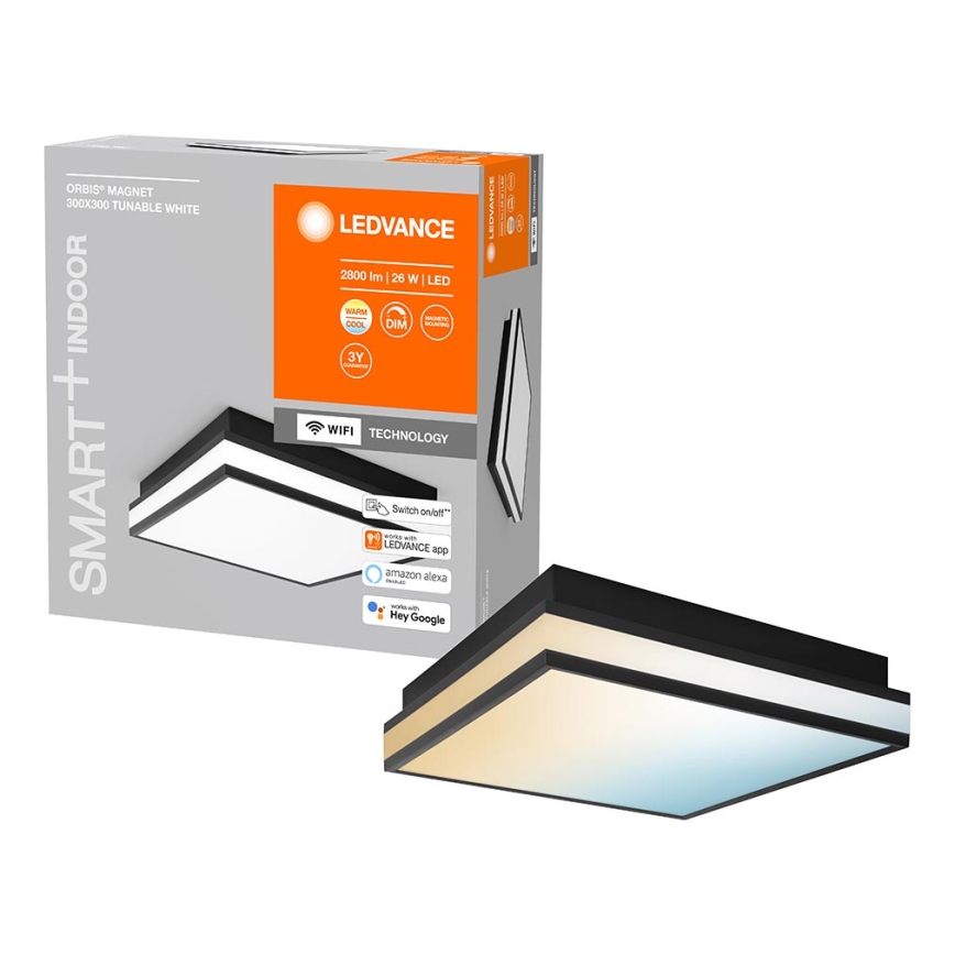 Ledvance - LED Himmennettävä kattovalo SMART+ MAGNET LED/26W/230V 3000-6500K Wi-Fi