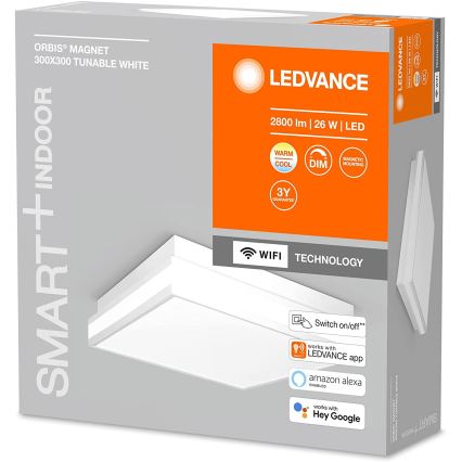 Ledvance - LED Himmennettävä kattovalo SMART+ MAGNET LED/26W/230V 3000-6500K Wi-Fi