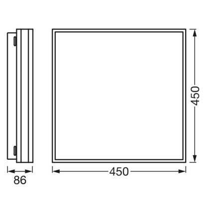 Ledvance - LED Himmennettävä kattovalo SMART+ MAGNET LED/42W/230V 3000-6500K Wi-Fi