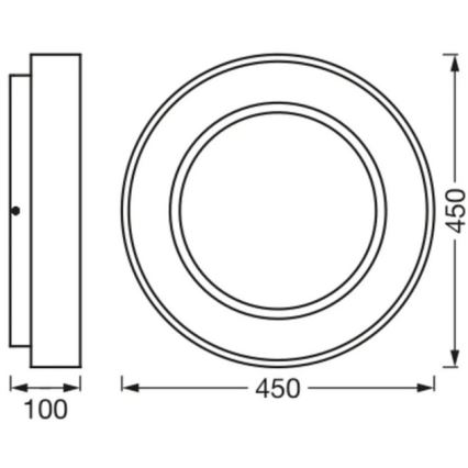 Ledvance-LED Himmennettävä kattovalo SUN@HOME CIRCULAR LED/18,5W/230V Wi-Fi