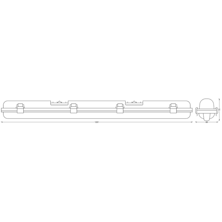 Ledvance - LED Himmennettävä kestävä valo SUBMARINE G13/18W/230V 2700-6500K Wi-Fi IP65