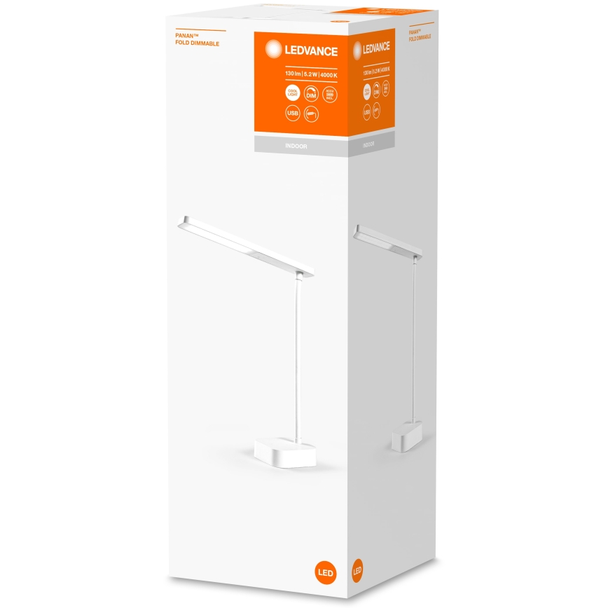 Ledvance - LED Himmennettävä kosketus pöytälamppu PANAN LED/5,2W/5V