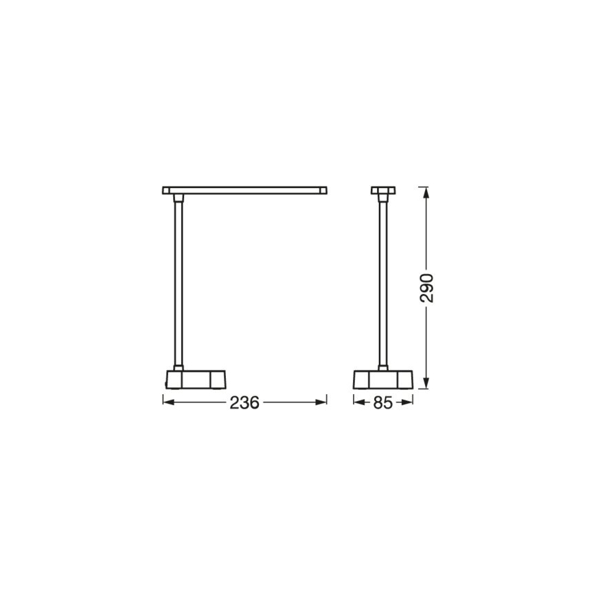 Ledvance - LED Himmennettävä kosketus pöytälamppu PANAN LED/5,2W/5V