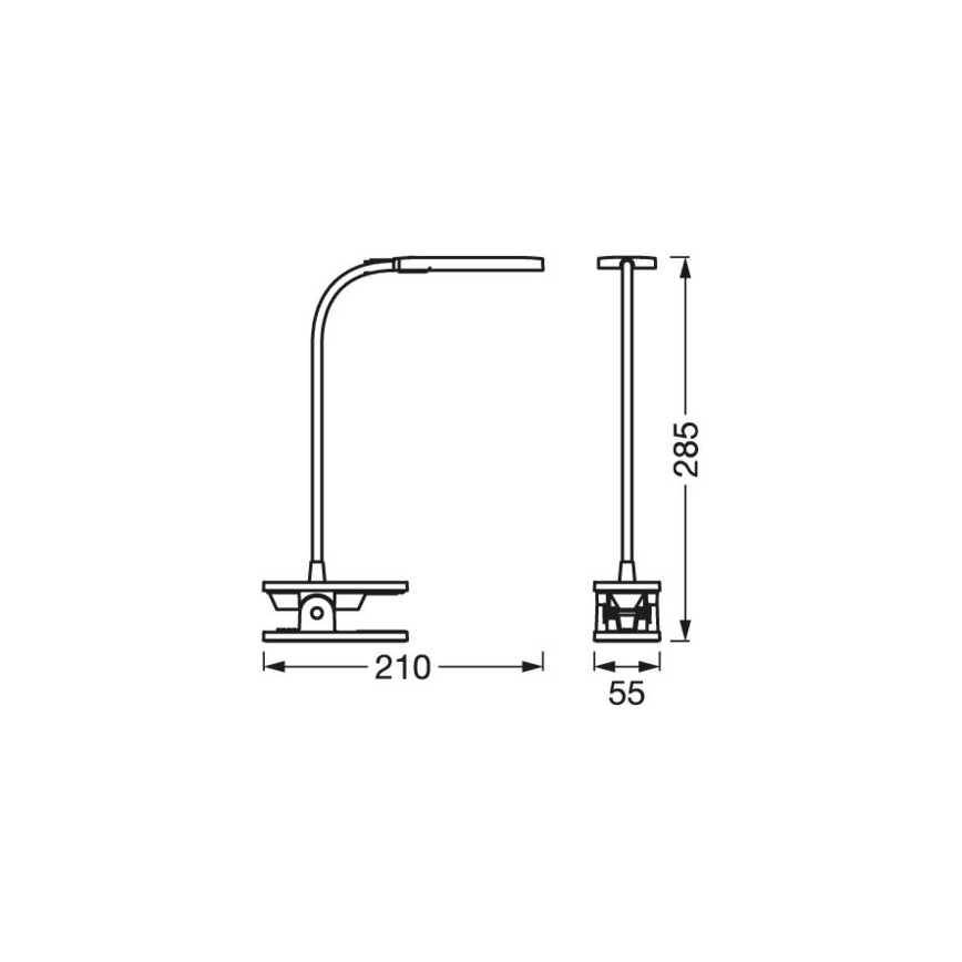Ledvance - LED Himmennettävä kosketuspöytävalaisin PANAN LED/5,2W/5V 1000 mAh