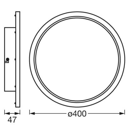 Ledvance - LED Himmennettävä kylpyhuoneen valo SMART+ DISC LED/25W/230V 3000-6500K Wi-Fi IP44