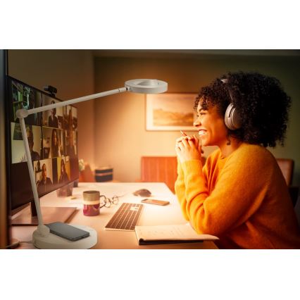 Ledvance - Himmennettävä LED-kosketuspöytävalaisin SUN@HOME LED/20W/230V 2200-5000K CRI 95 Wi-Fi