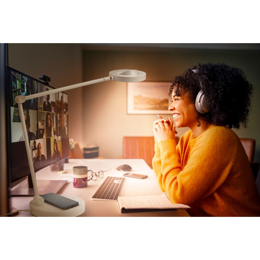 Ledvance - Himmennettävä LED-kosketuspöytävalaisin SUN@HOME LED/20W/230V 2200-5000K CRI 95 Wi-Fi