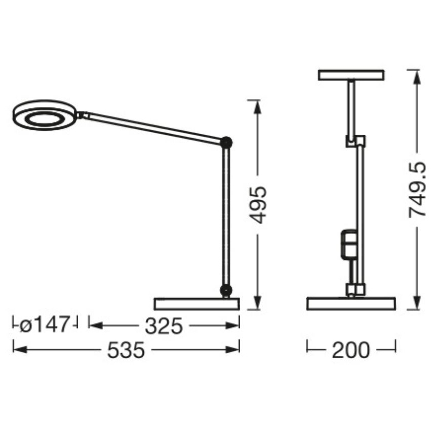 Ledvance - Himmennettävä LED-kosketuspöytävalaisin SUN@HOME LED/20W/230V 2200-5000K CRI 95 Wi-Fi