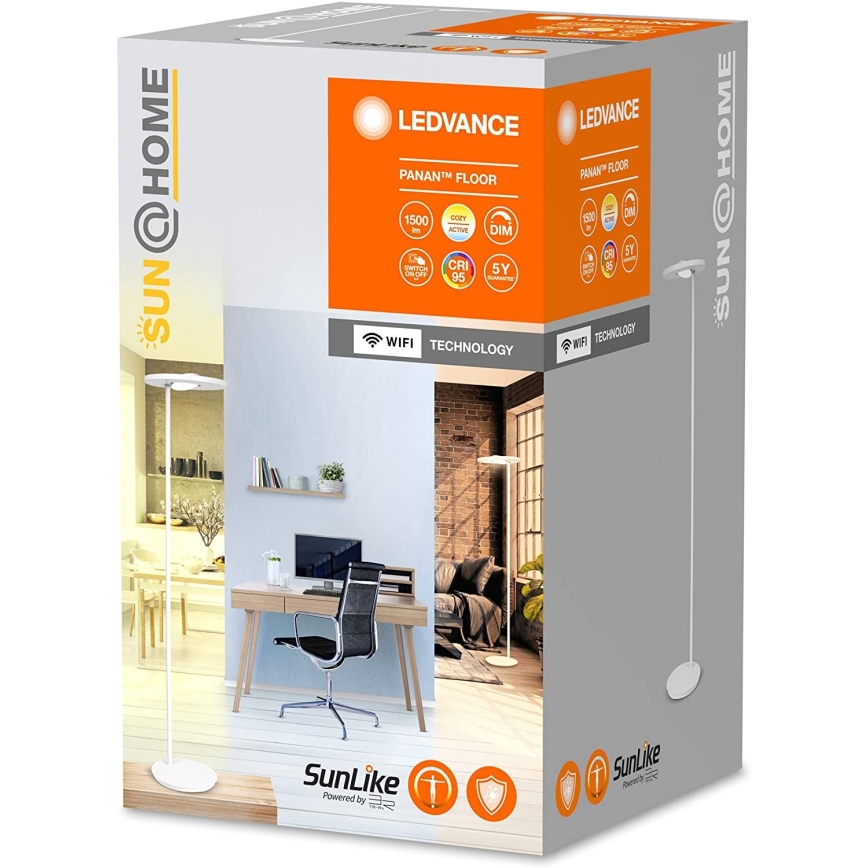Ledvance - LED Himmennettävä lattialamppu SUN@HOME LED/36W/230V 2200-5000K CRI 95 Wi-Fi