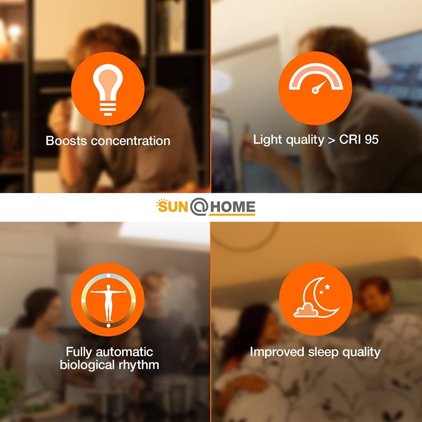 Ledvance - LED Himmennettävä näytön valaistus SUN@HOME LED/2,5W/5V 2200-5000K CRI 95 Wi-Fi