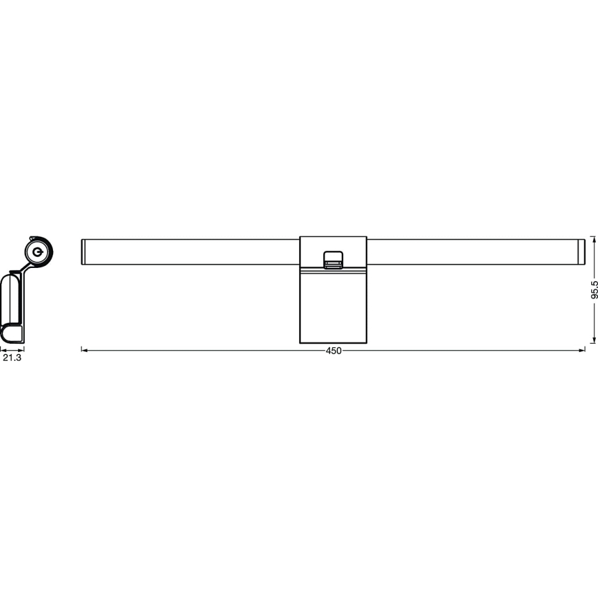 Ledvance - LED Himmennettävä näytön valaistus SUN@HOME LED/2,5W/5V 2200-5000K CRI 95 Wi-Fi