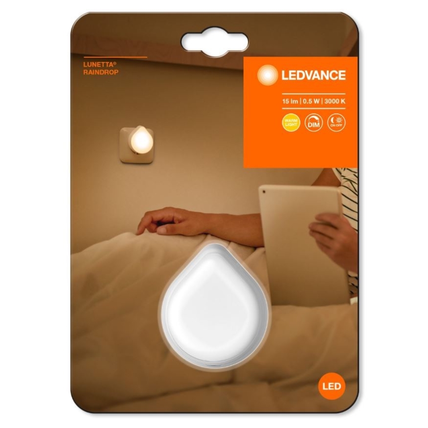 Ledvance - LED Himmennettävä pistorasiavalo LUNETTA LED/0,5W/230V
