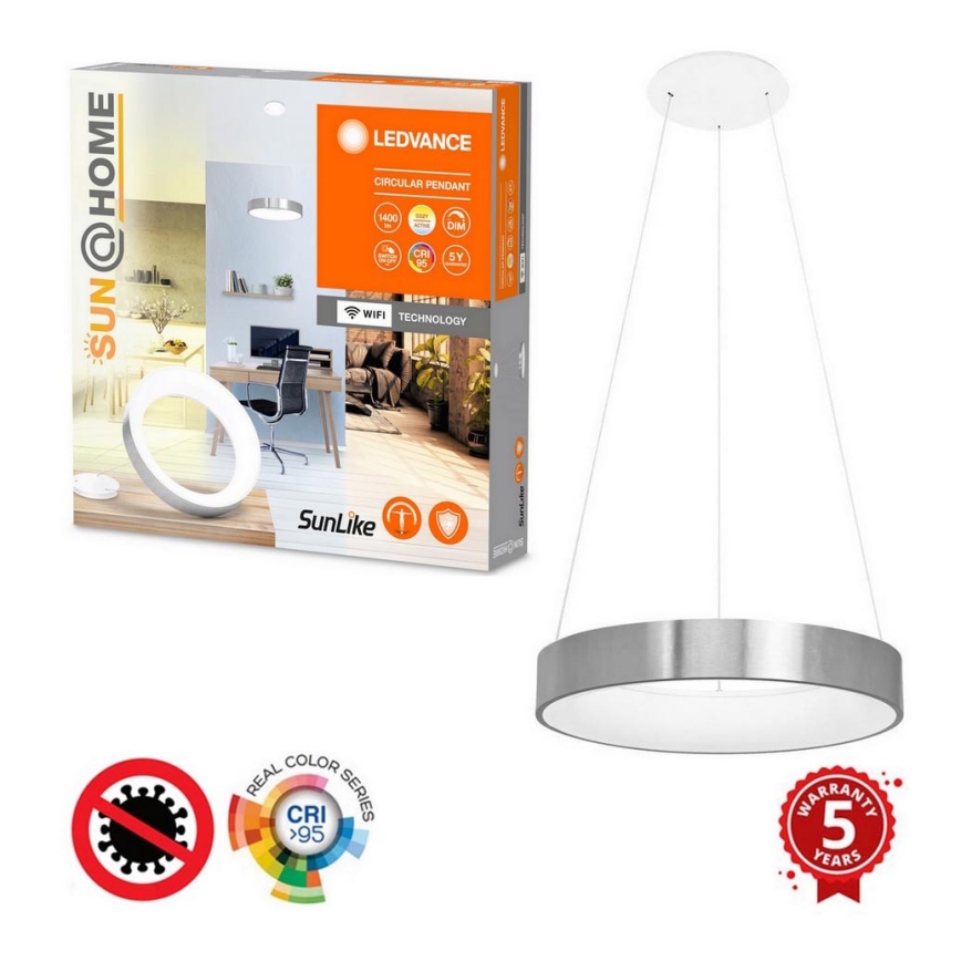 Ledvance - LED Himmennettävä riippuvalaisin SUN@HOME CIRCULAR LED/18,5W/230V Wi-Fi