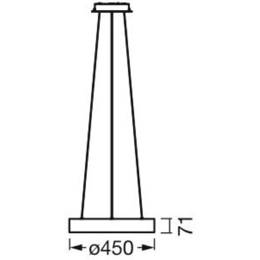 Ledvance - LED Himmennettävä riippuvalaisin SUN@HOME CIRCULAR LED/18,5W/230V Wi-Fi