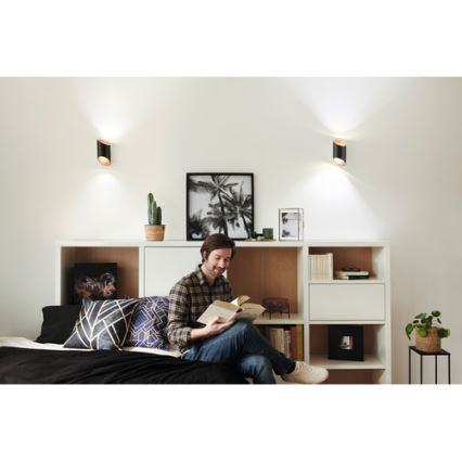 Ledvance - LED Himmennettävä seinävalo SMART+ CYLINDRO LED/12W/230V 3000-6500K Wi-Fi musta