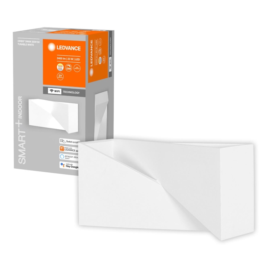 Ledvance - LED Himmennettävä seinävalo SMART+ SWAN LED/23W/230V 3000-6500K Wi-Fi