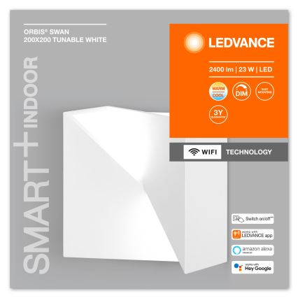 Ledvance - LED Himmennettävä seinävalo SMART+ SWAN LED/23W/230V 3000-6500K Wi-Fi
